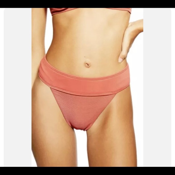 NWT Topshop high waisted bikini bottom clay 10. - Picture 1 of 7